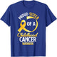 Proud Sister Of A Childhood Cancer Warrior Sister Brother T-Shirt - T-Shirt | Royal