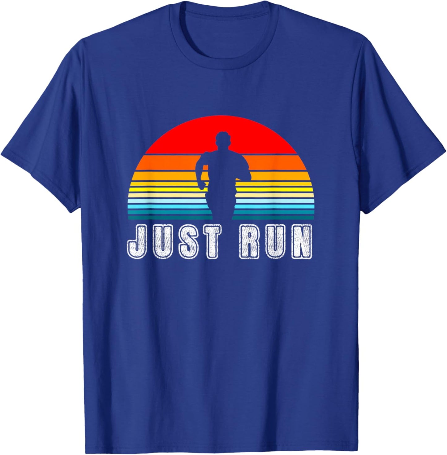 Just Run Running Runner T-Shirt - T-Shirt | Royal