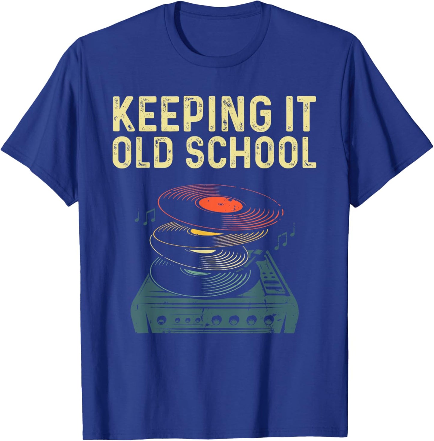 Cool Vinyl Women Music Record Turntable Collecting T-Shirt - T-Shirt | Royal