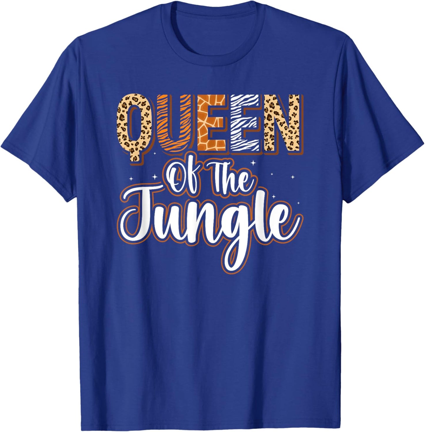 Queen Of The Jungle Zoo Birthday Safari Jungle Animal T-Shirt - T-Shirt | Royal