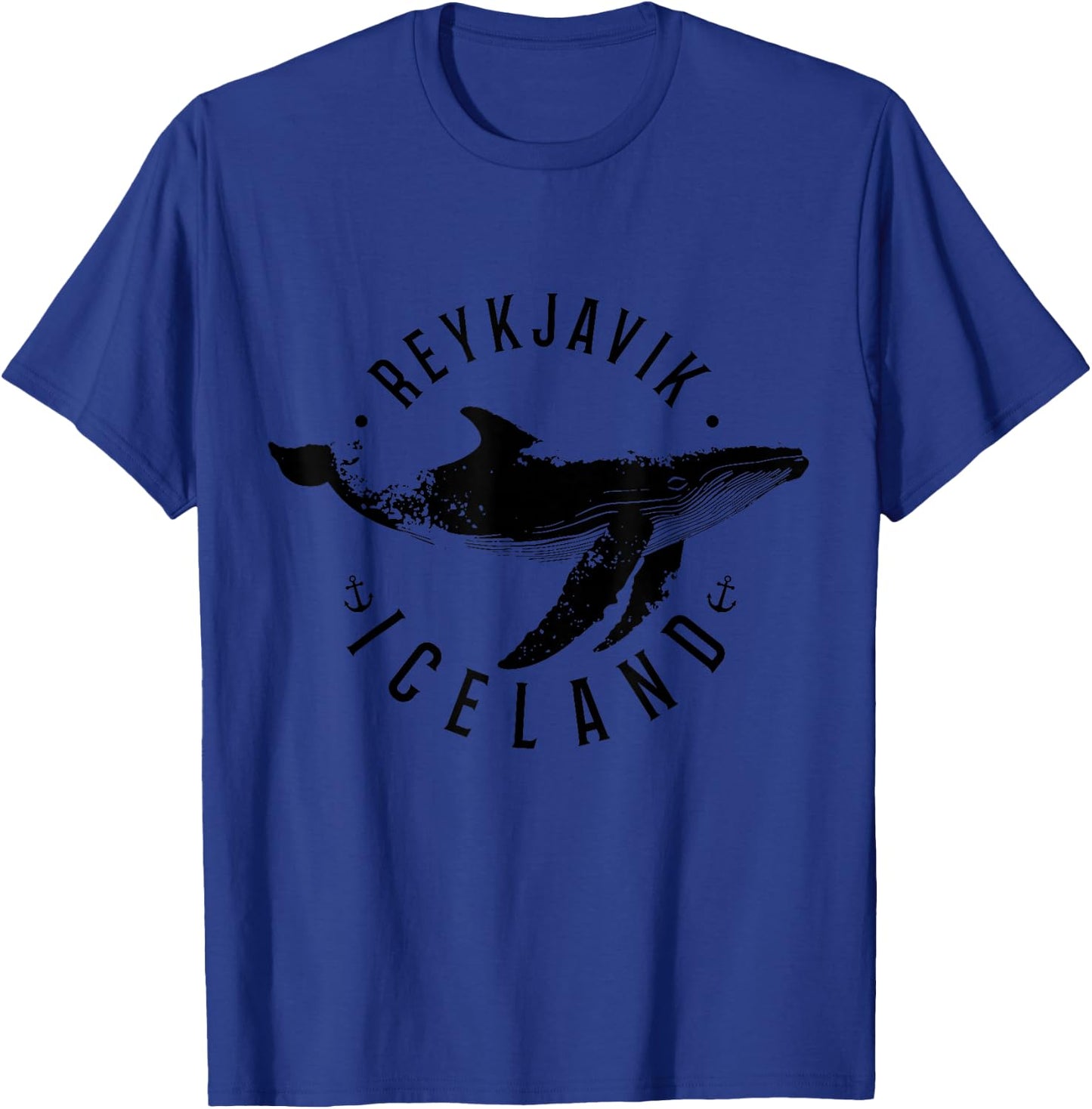 Reykjavik Iceland Souvenir Icelandic Whale Ocean T-Shirt - T-Shirt | Royal
