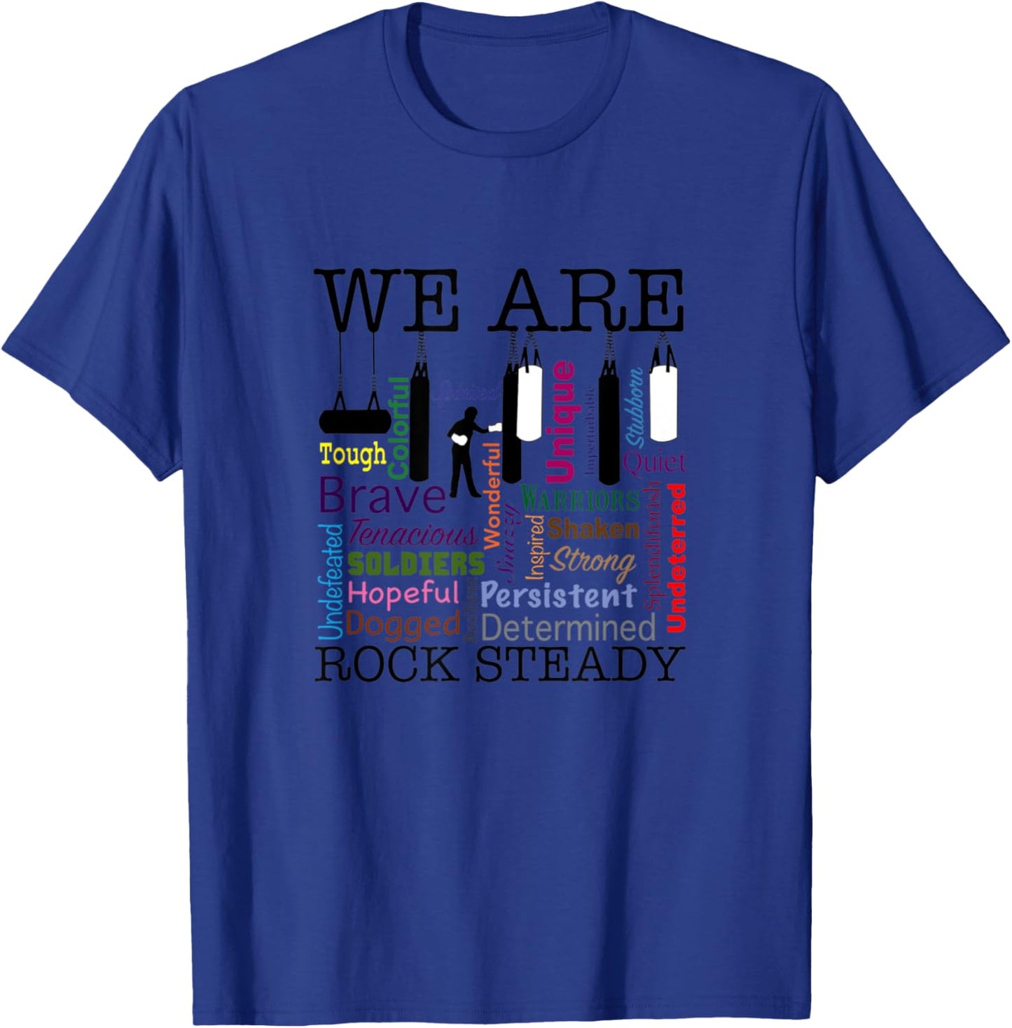 We are Rock Steady Women's Boxing Word Art T-Shirt - T-Shirt | Royal