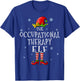 Occupational Therapy Elf Funny Groupe Matching Christmas T-Shirt - T-Shirt | Royal