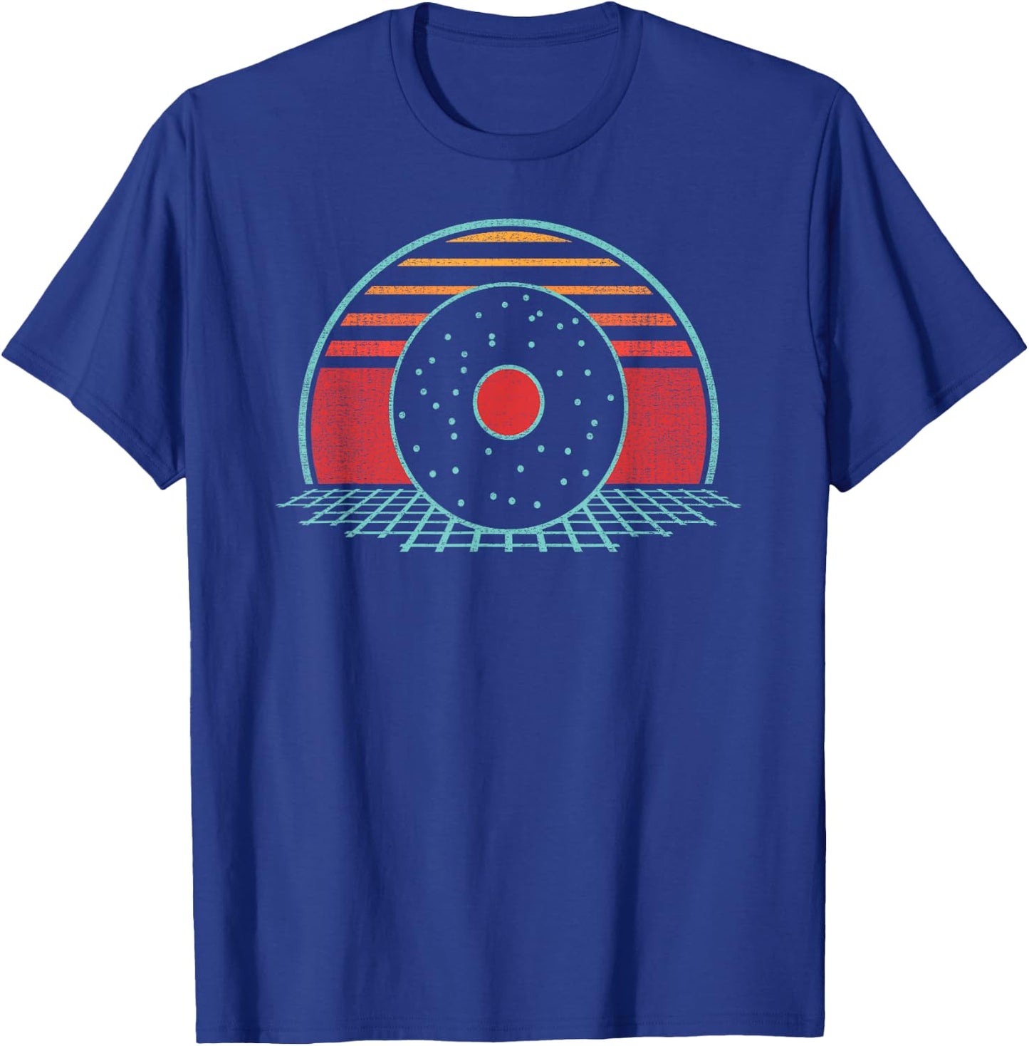 Bagel Retro Vintage 80s Style Gift T-Shirt - T-Shirt | Royal