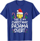 This Is My Christmas Pajama Shirt Softball Santa Hat T-Shirt - T-Shirt | Royal