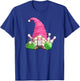 Pink Gnome Mom Graphic Girls And Bowling Lover T-Shirt - T-Shirt | Royal