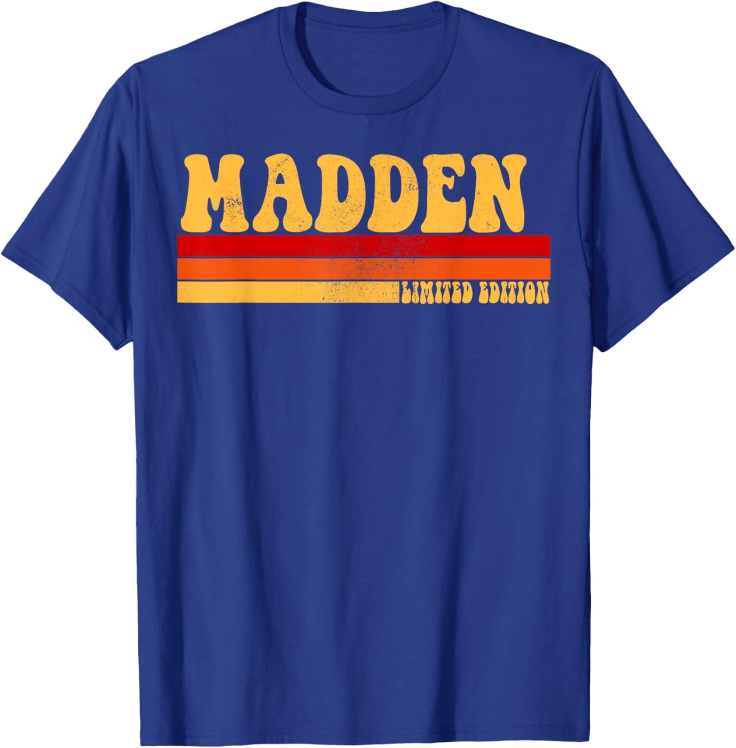 MADDEN Name Personalized Idea Men Retro Vintage MADDEN T-Shirt - T-Shirt | Royal