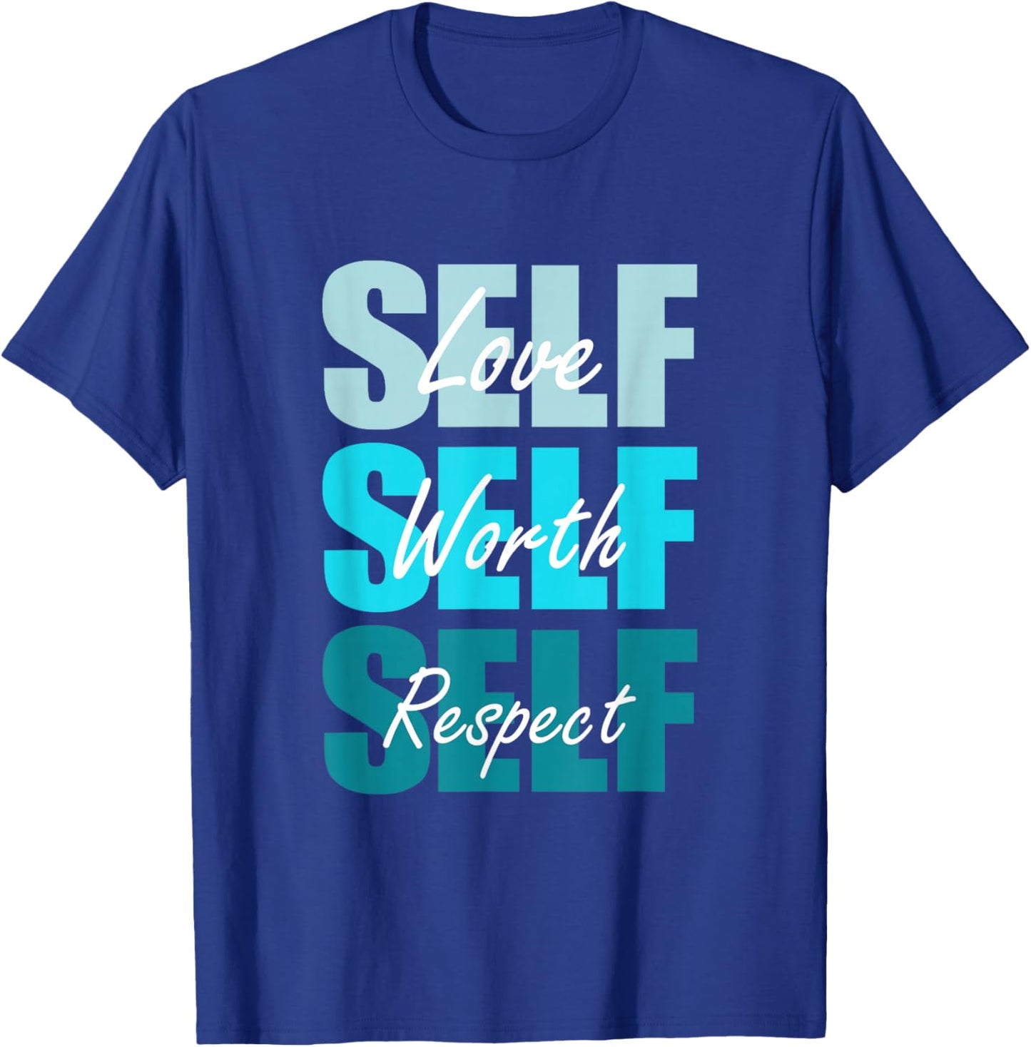 Turquoise Self-ish X 3 Turquoise Color Graphic T-Shirt - T-Shirt | Royal