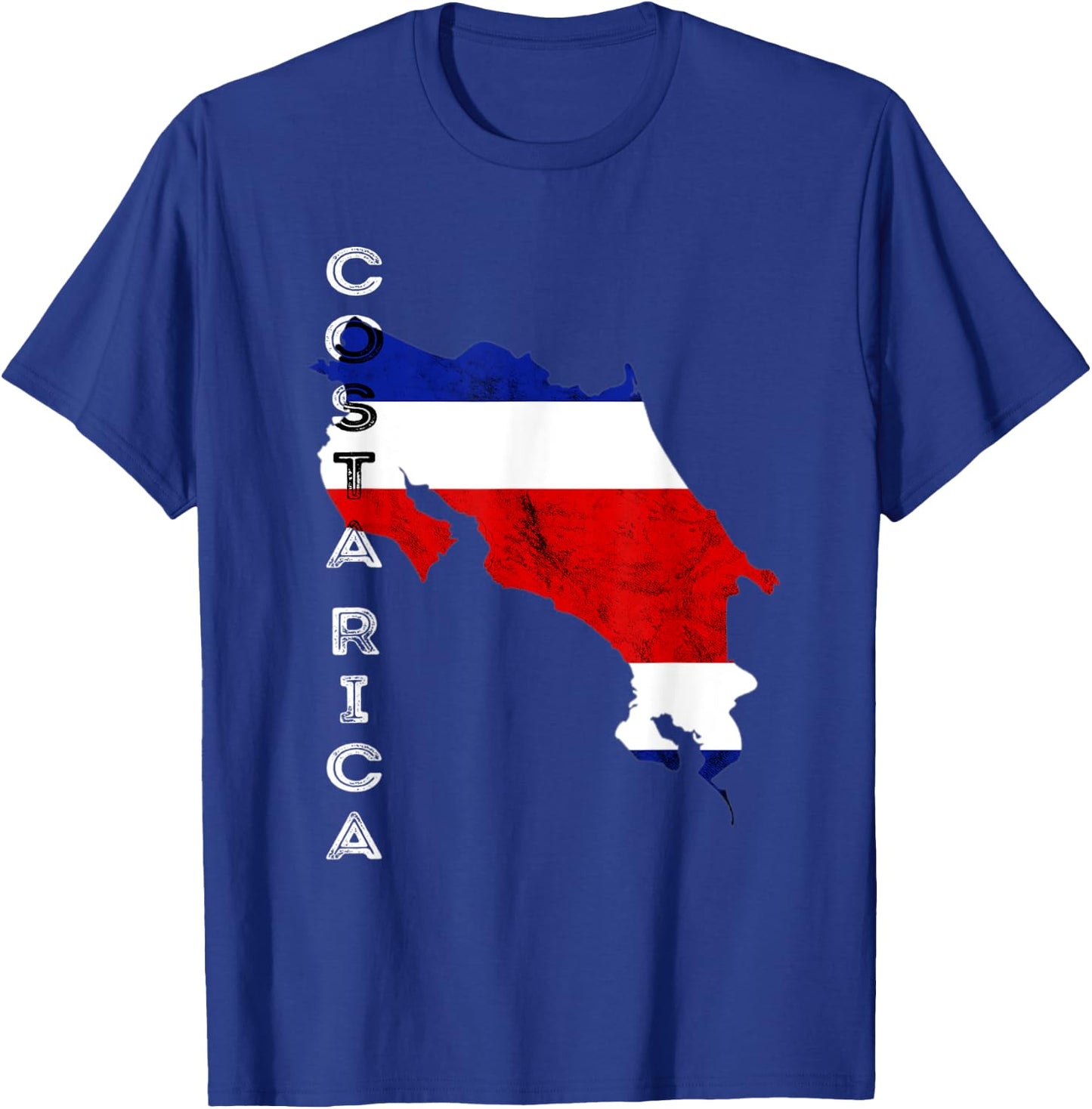 Costa Rican Map Costa Rican Flag Costa Rica T-Shirt - T-Shirt | Royal
