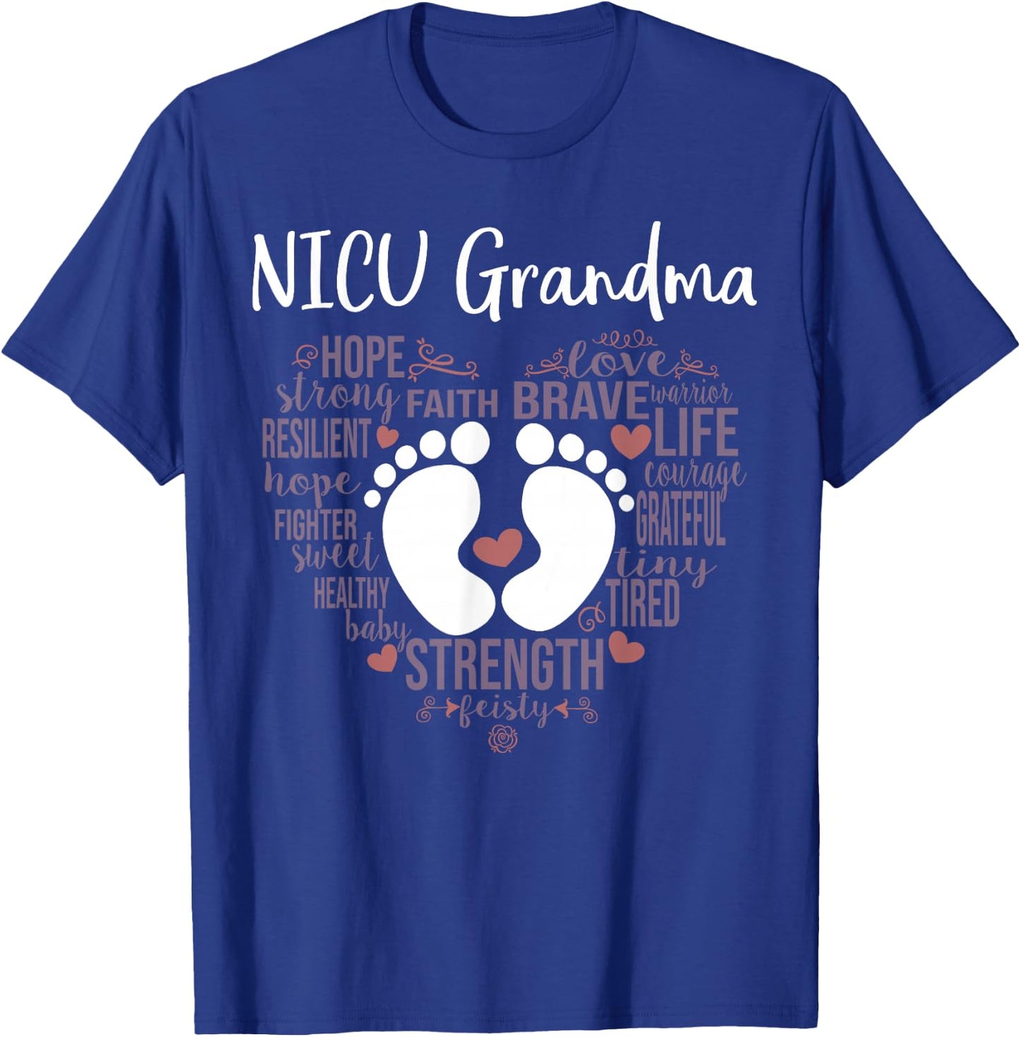 "NICU Grandma" Preemie or NICU Grandma Shirt T-Shirt - T-Shirt | Royal