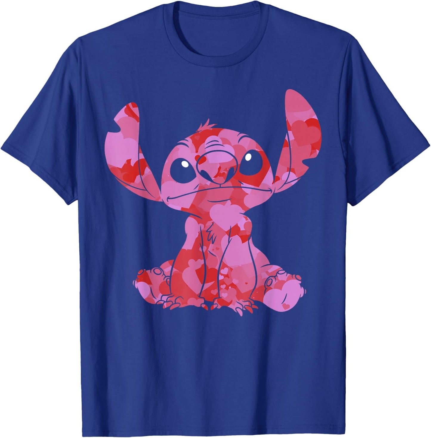 Disney Lilo & Stitch Valentine's Day Stitch Heart Fill T-Shirt - T-Shirt | Royal