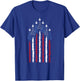 Patriotic Stars Red White Blue USA Fighter Jets 4th of July T-Shirt - T-Shirt | Royal