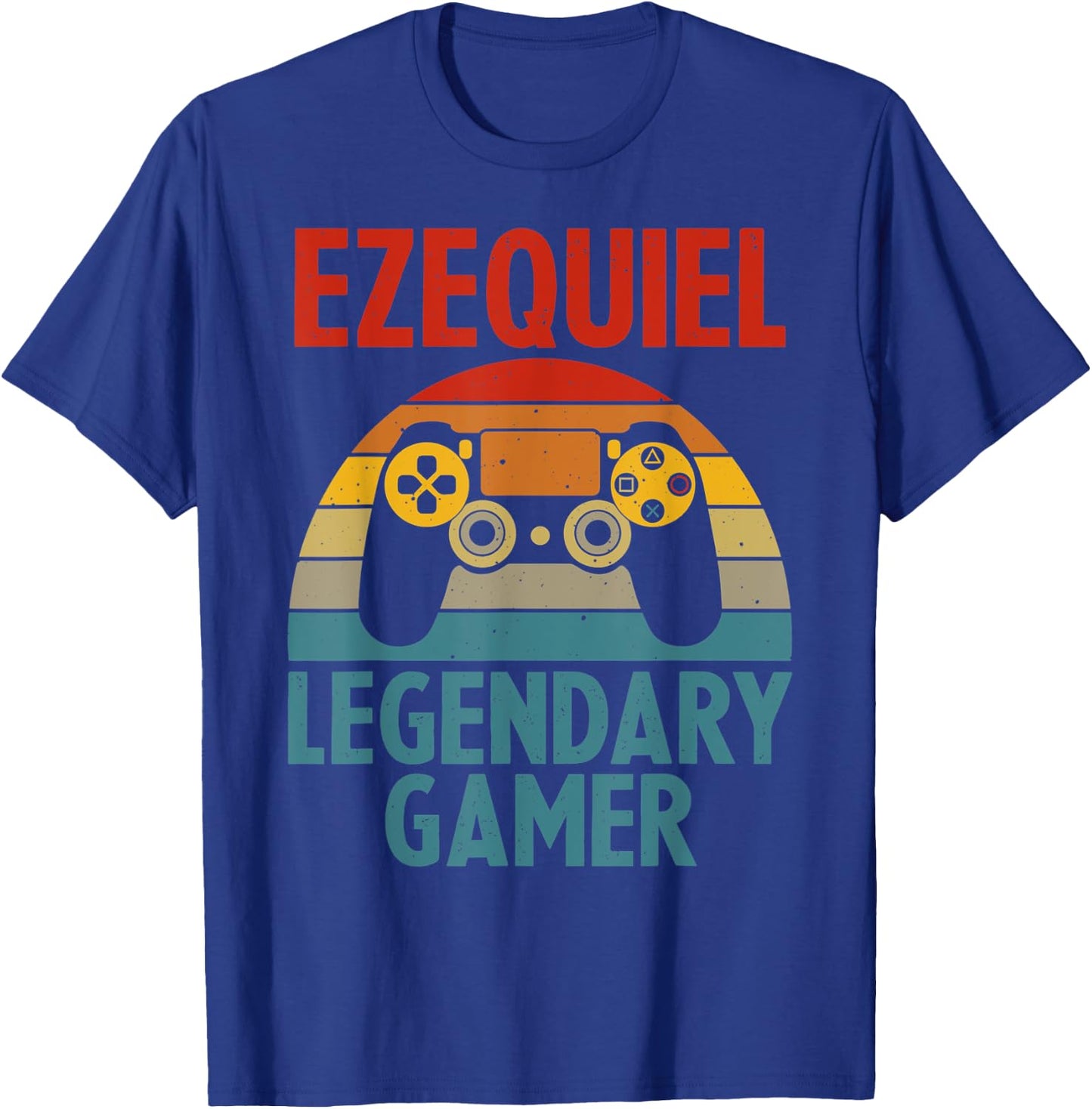 EZEQUIEL Gift Name Personalized Funny Gaming Geek Birthday T-Shirt - T-Shirt | Royal