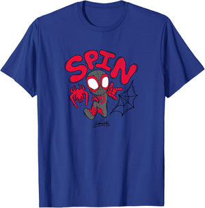 Kids Spidey and His Amazing Friends - Spin Scribble T-Shirt - T-Shirt | Royal