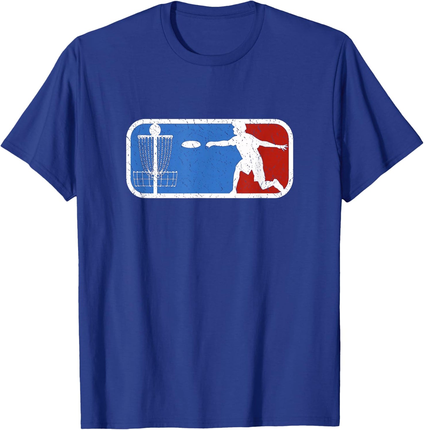 Vintage Disc Golf Graphic Basket Gifts Ultimate Frisbee T-Shirt - T-Shirt | Royal