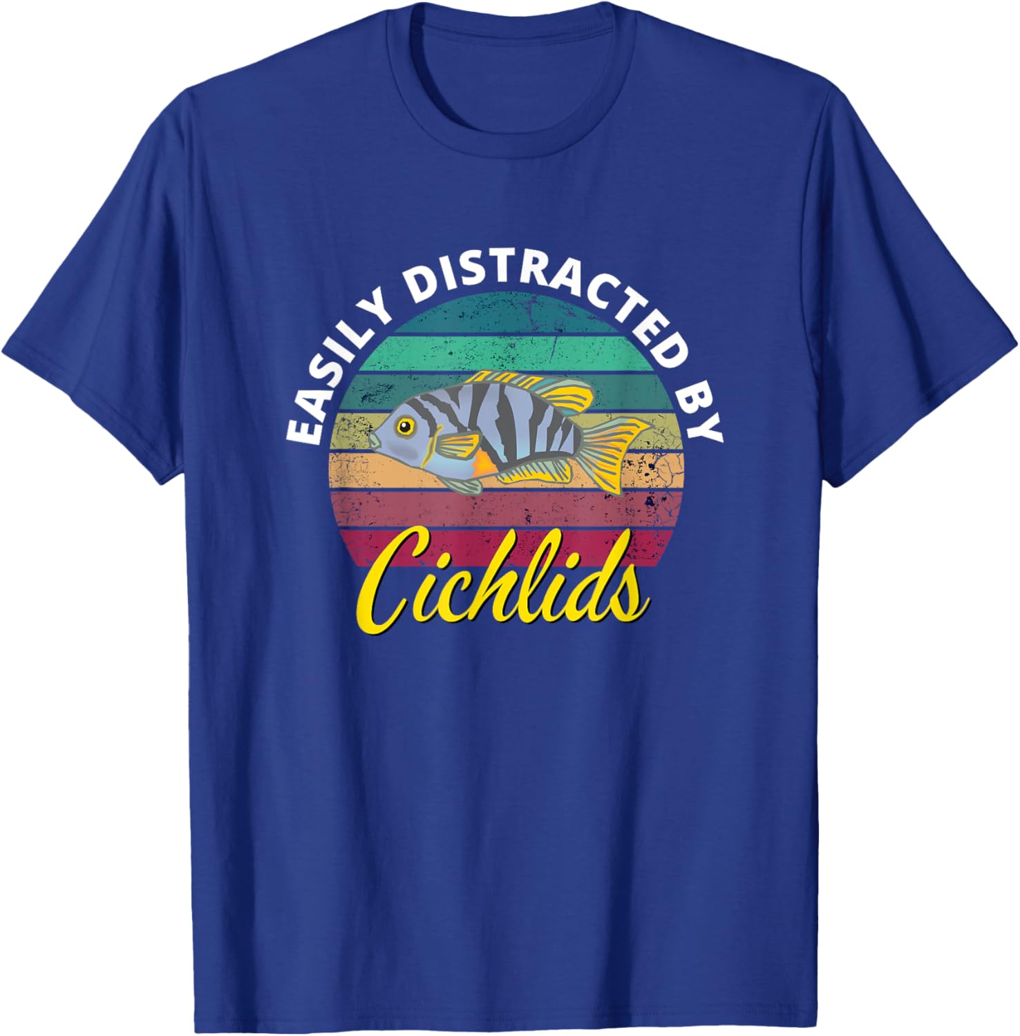 African Cichlids Peacock Cichlid Breeders Keepers Aquarium T-Shirt - T-Shirt | Royal