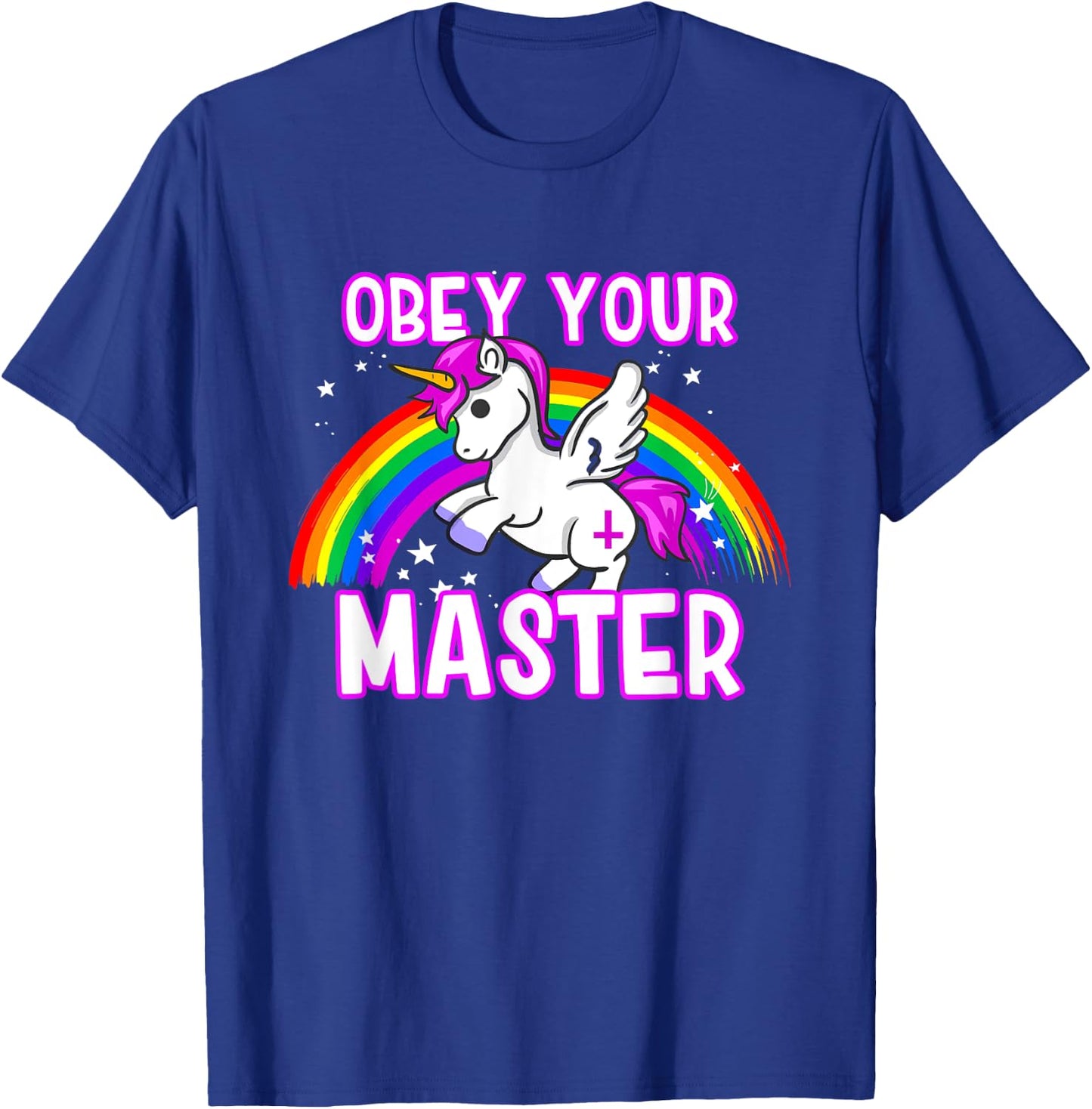 Obey Your Master - Satanic Unicorn - Anti Religion Metal T-Shirt - T-Shirt | Royal