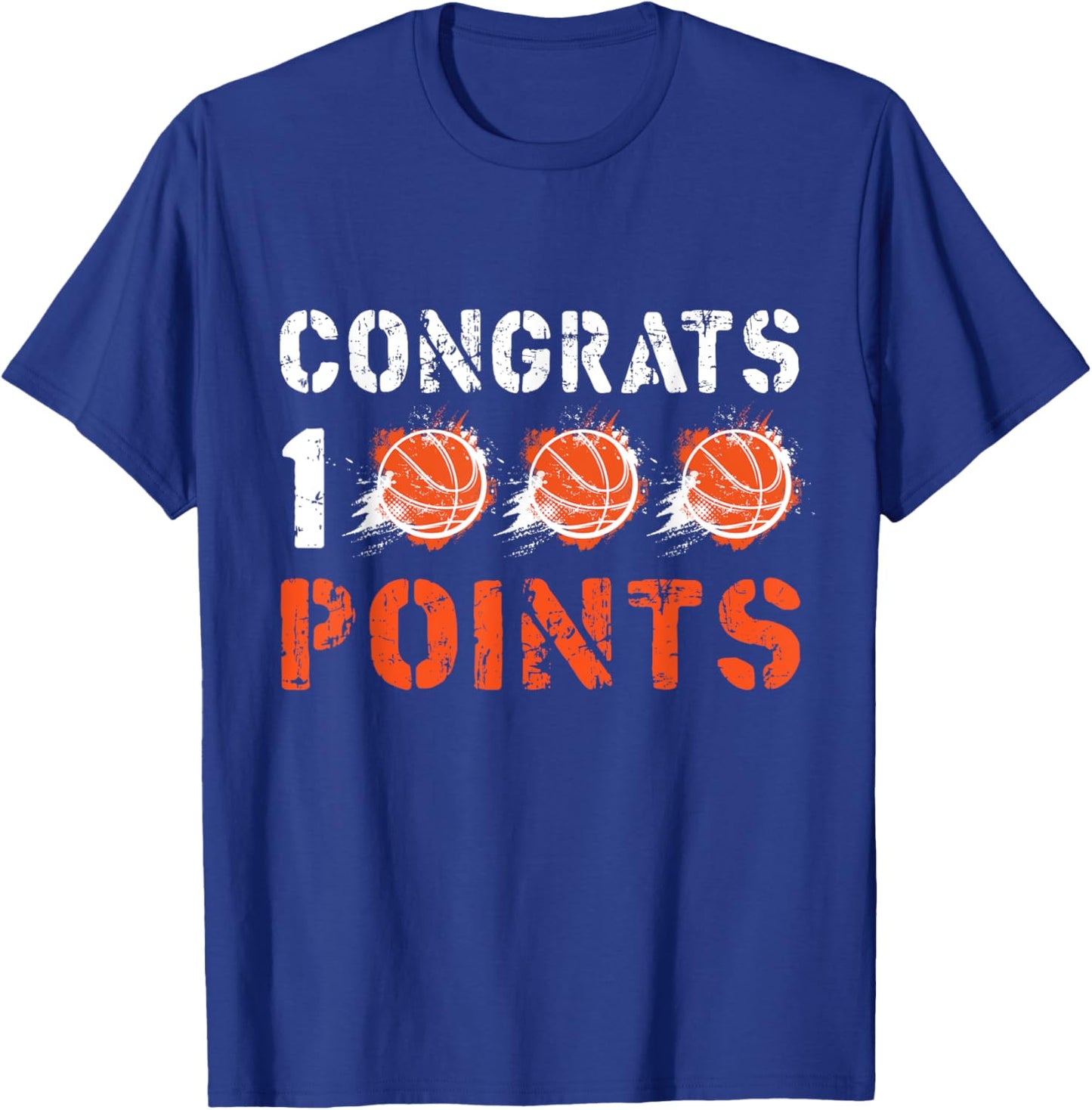 1000 Points Basketball Scorer High School Basketball Boys T-Shirt - T-Shirt | Royal