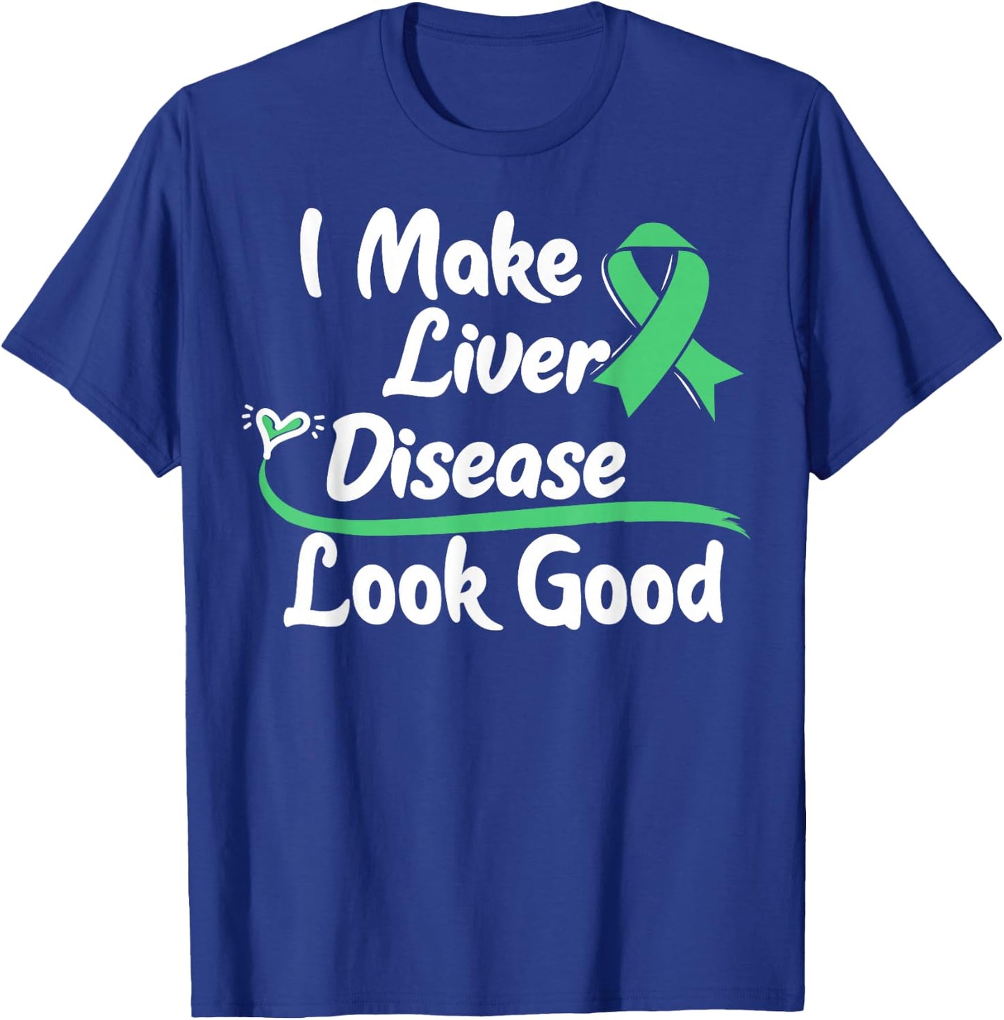 Liver Disease Awareness Ribbon - Cirrhosis Survivor T-Shirt - T-Shirt | Royal