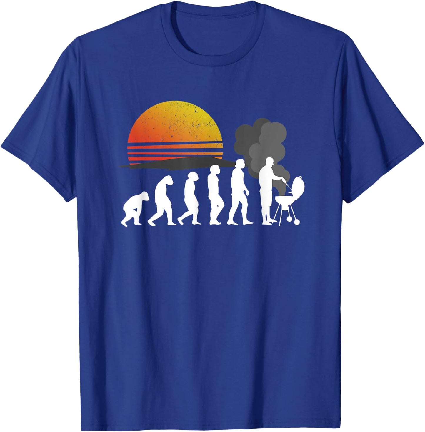 BBQ Evolution - Barbecue Grilling Funny Gift Shirt T-Shirt - T-Shirt | Royal