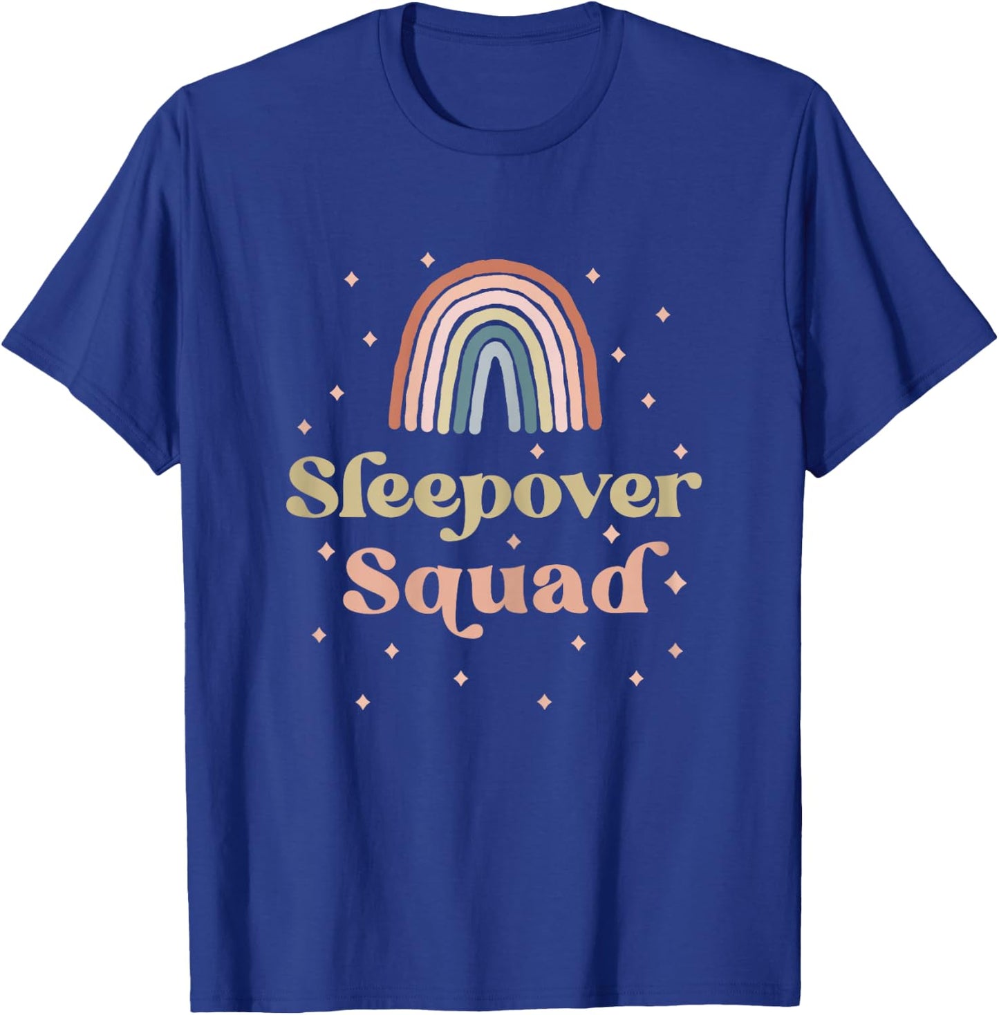 Birthday Boho Rainbow Sleepover Squad Pajamas for Girls T-Shirt - T-Shirt | Royal
