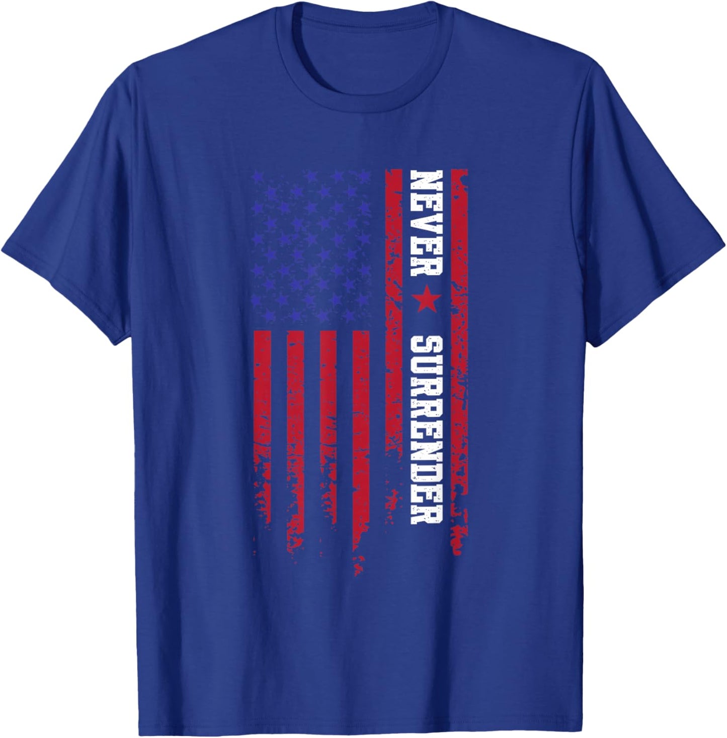 Trump Never Surrender 2024, Support Trump T-Shirt - T-Shirt | Royal