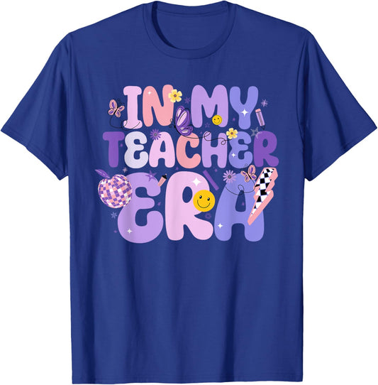 In My Teacher Era First Day Of School Back To School Retro Women T-Shirt - T-Shirt | Royal