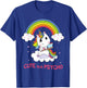 Cute But Psycho Unicorn in Rainbow with Axe T-Shirt - T-Shirt | Royal