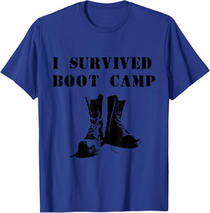 I Survived Boot Camp T-Shirt - T-Shirt | Royal