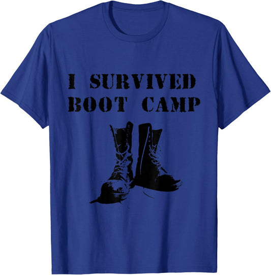 I Survived Boot Camp T-Shirt - T-Shirt | Royal