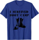 I Survived Boot Camp T-Shirt - T-Shirt | Royal