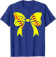 Softball Bow, Softball Player , mom, Girl T-Shirt - T-Shirt | Royal