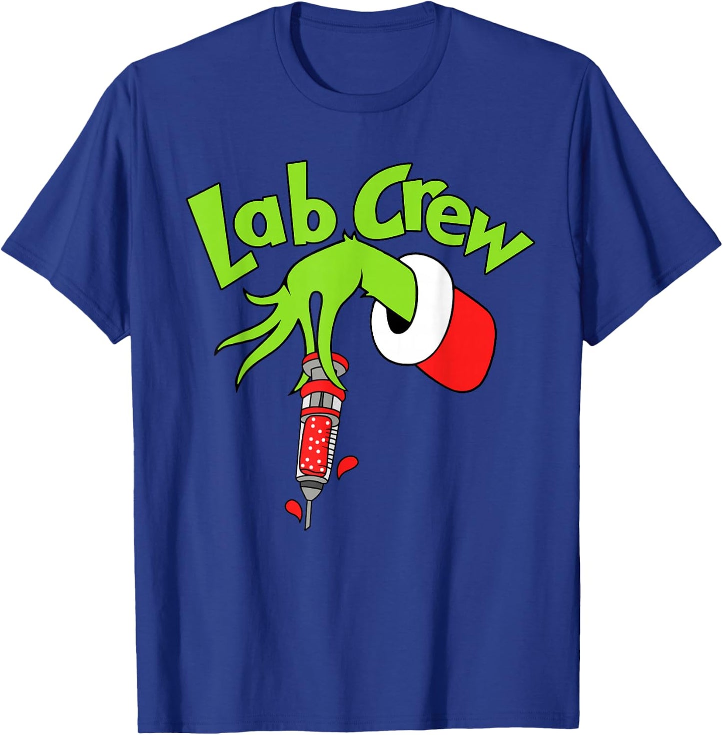Lab Crew Merry Christmas Laboratory Tech Nurse Xmas Pajamas T-Shirt - T-Shirt | Royal