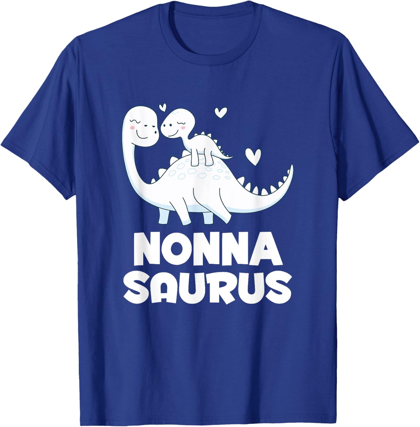 Cute Nonnasaurus Dinosaur Nonna Grandkids T Rex T-Shirt - T-Shirt | Royal