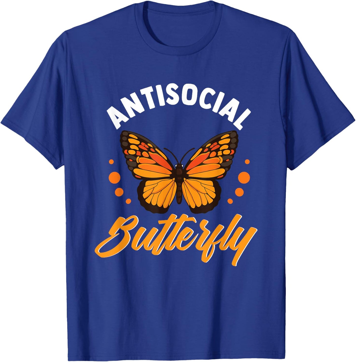 Antisocial Butterfly T-Shirt - T-Shirt | Royal