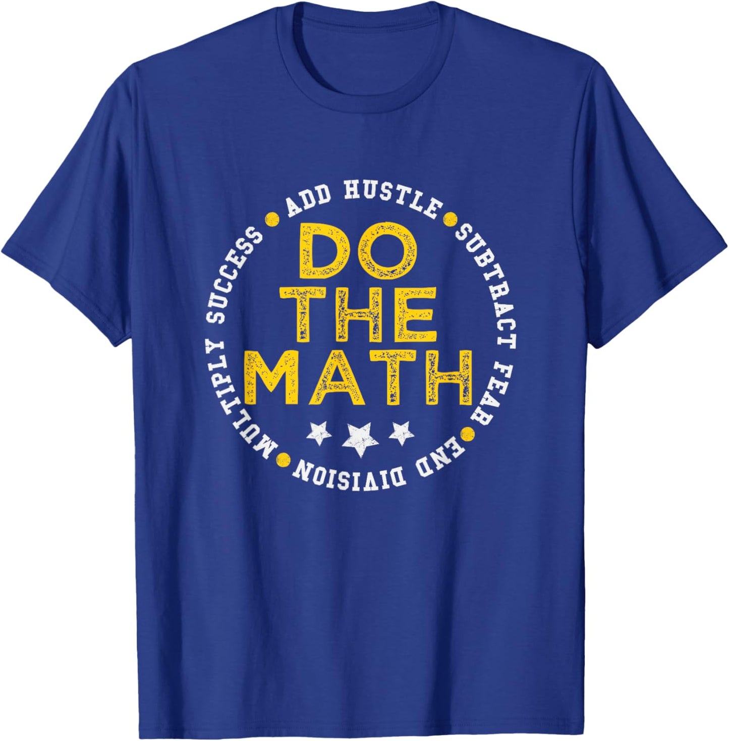 Varsity-Gold Yellow Do The Math University-Gold Yellow T-Shirt - T-Shirt | Royal
