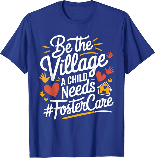 Foster Mom And Foster Dad Adoption Foster Care Parents T-Shirt - T-Shirt | Royal