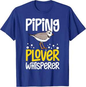Piping Plover Bird Funny Cute Animal Watching T-Shirt - T-Shirt | Royal