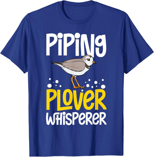Piping Plover Bird Funny Cute Animal Watching T-Shirt - T-Shirt | Royal