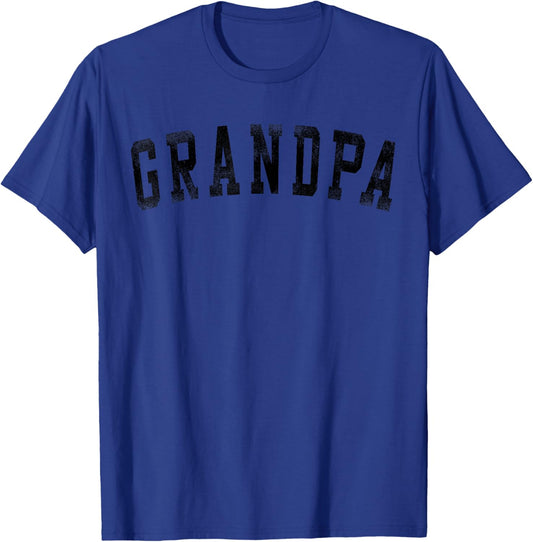Grandpa - Classic Bold Font Birthday Grandpa T-Shirt - T-Shirt | Royal