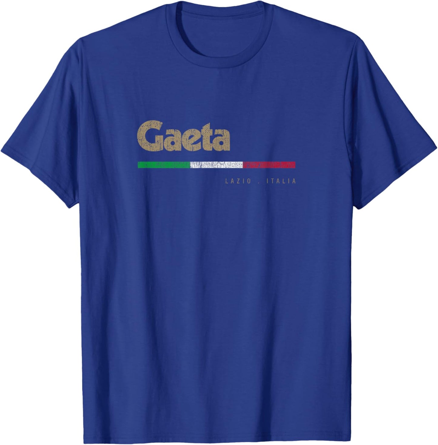 Gaeta Italian City Retro Italy Flag T-Shirt - T-Shirt | Royal