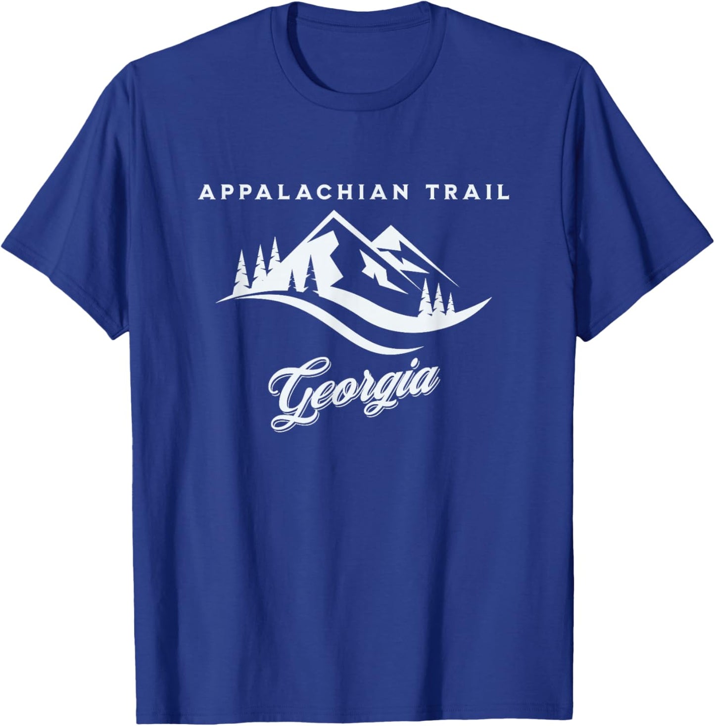 Appalachian Trail Georgia Hiking Scenic Trail T-Shirt - T-Shirt | Royal