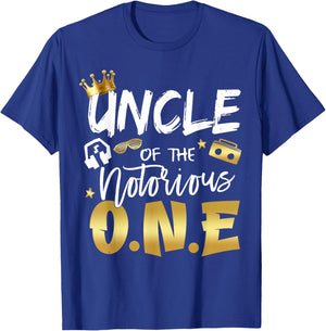 Uncle Of The Notorious One Old School 1st Hip Hop Birthday T-Shirt - T-Shirt | Royal