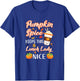 Lunch Lady Pumpkin Spice Latte Autumn Fall Cafeteria Crew T-Shirt - T-Shirt | Royal