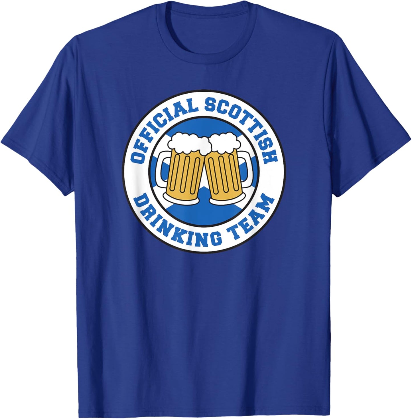 Official Scottish Drinking Team Flag of Scotland Beer Funny T-Shirt - T-Shirt | Royal