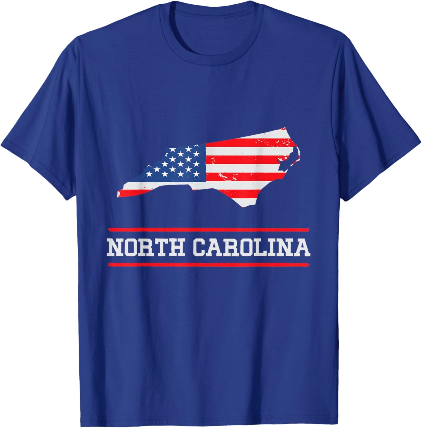 North Carolina US Flagge - US Staat North Carolina Souvenir T-Shirt - T-Shirt | Royal