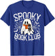 Spooky Book Club Cute Ghost Reading Book Halloween Costume T-Shirt - T-Shirt | Royal