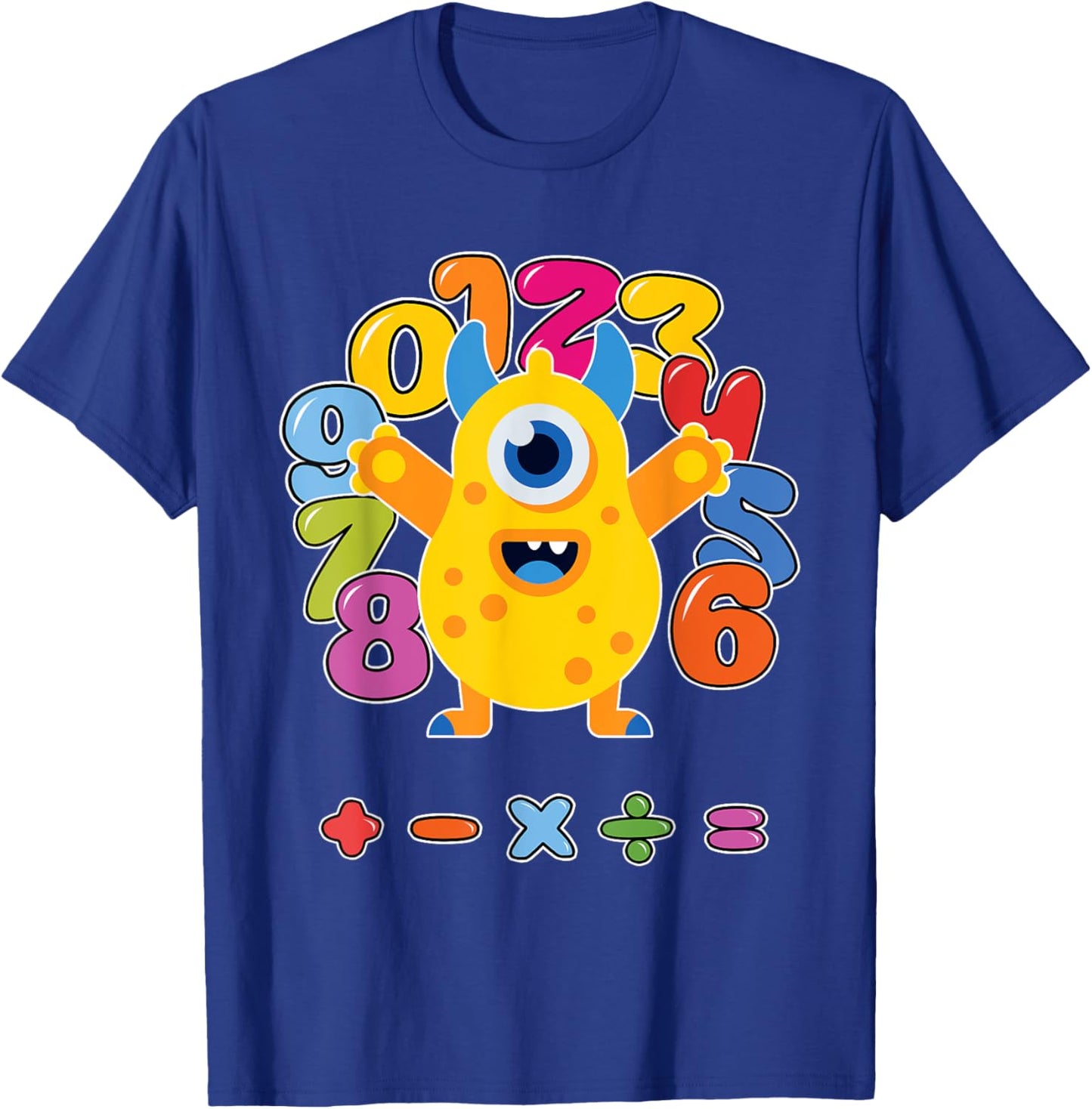 Number t shirts kids number day costume cool monster costume T-Shirt - T-Shirt | Royal