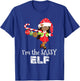 I'm the Sassy Elf African American Girls Christmas 5 T-Shirt - T-Shirt | Royal