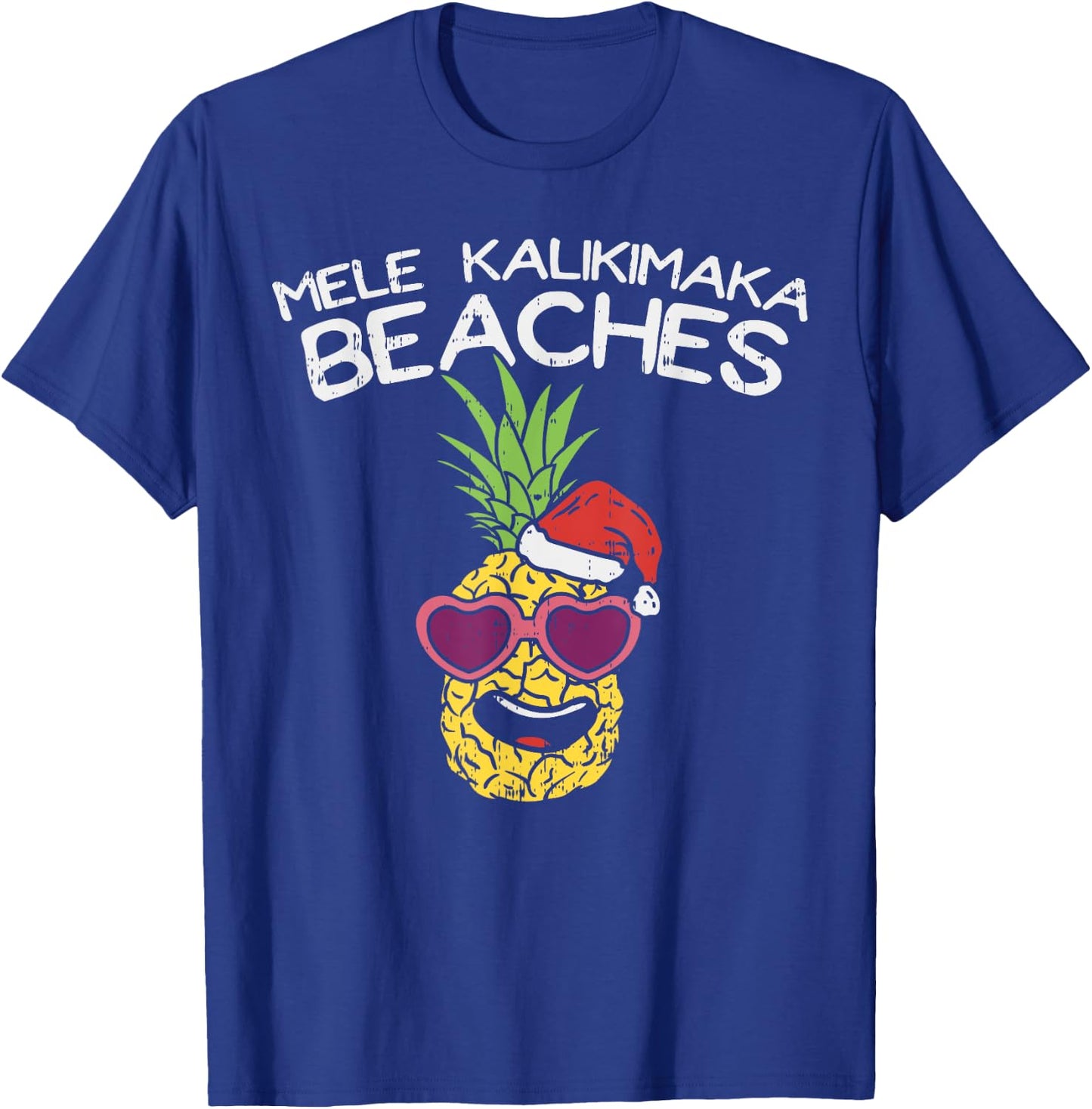 Mele Kalikimaka Pineapple Hawaiian Christmas In July Women T-Shirt - T-Shirt | Royal